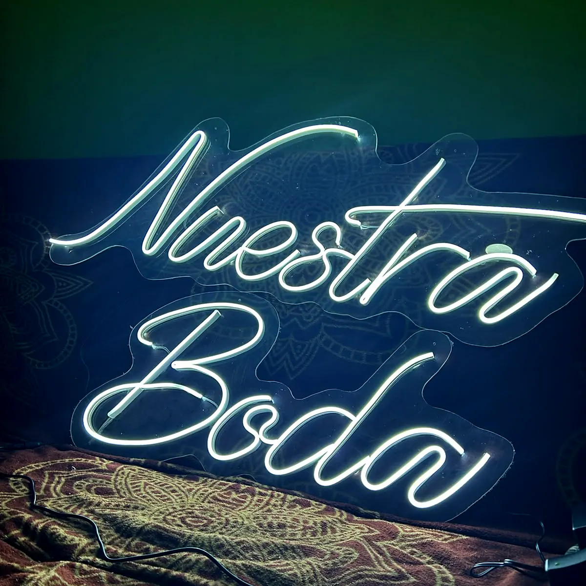 Letrero de neón Nuestra Boda