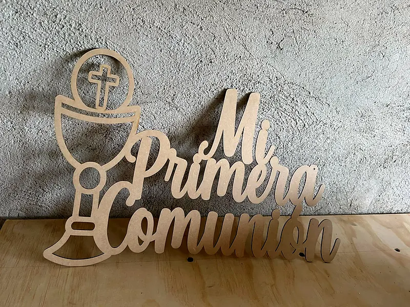 Letrero Mi Primera Comunión